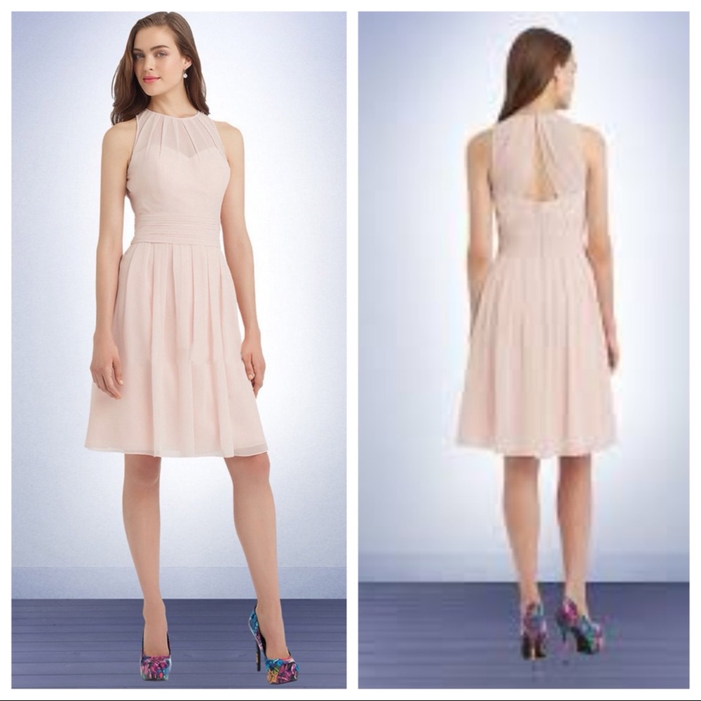 NWT Bill Levkoff Petal Pink bridesmaid cocktail dress size 14